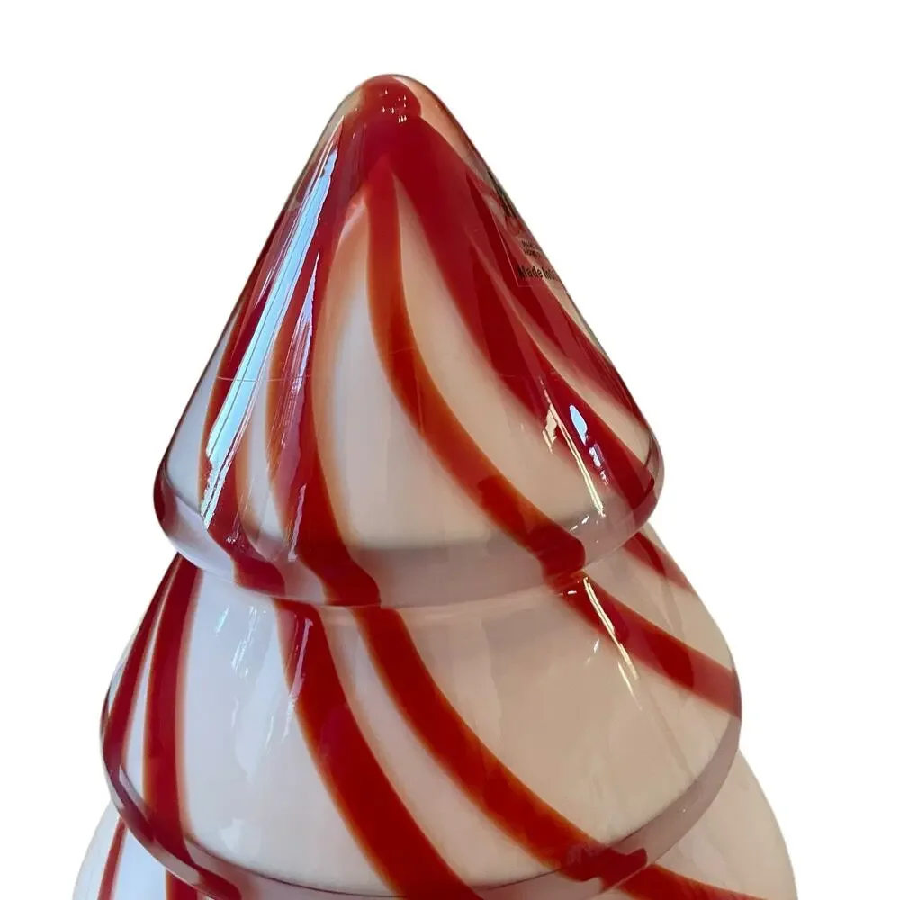 Hand Blown Art Glass CHRISTMAS Tree 10